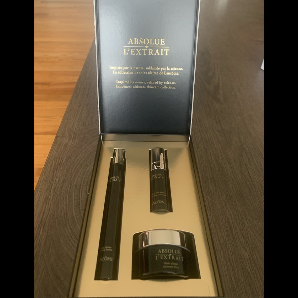 Lancôme absolue l'extrait Set Elixir Ultime Lotion Concentrate Cream Travel Size